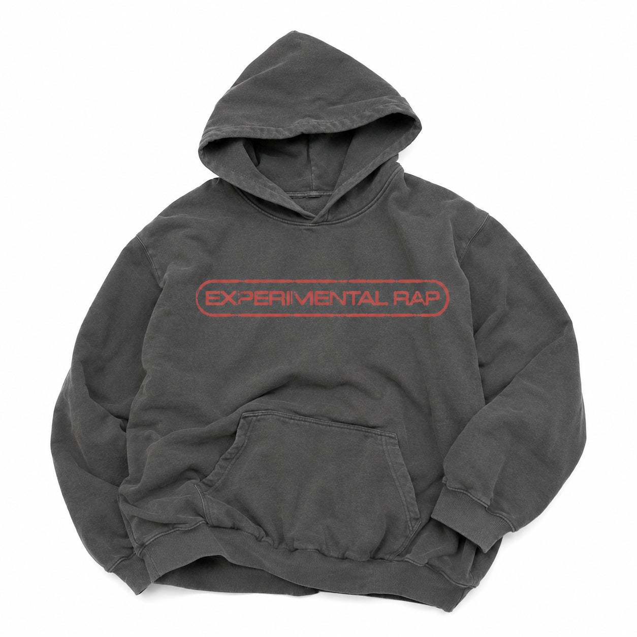 Experimental Rap Logo Hoodie Vtg Black