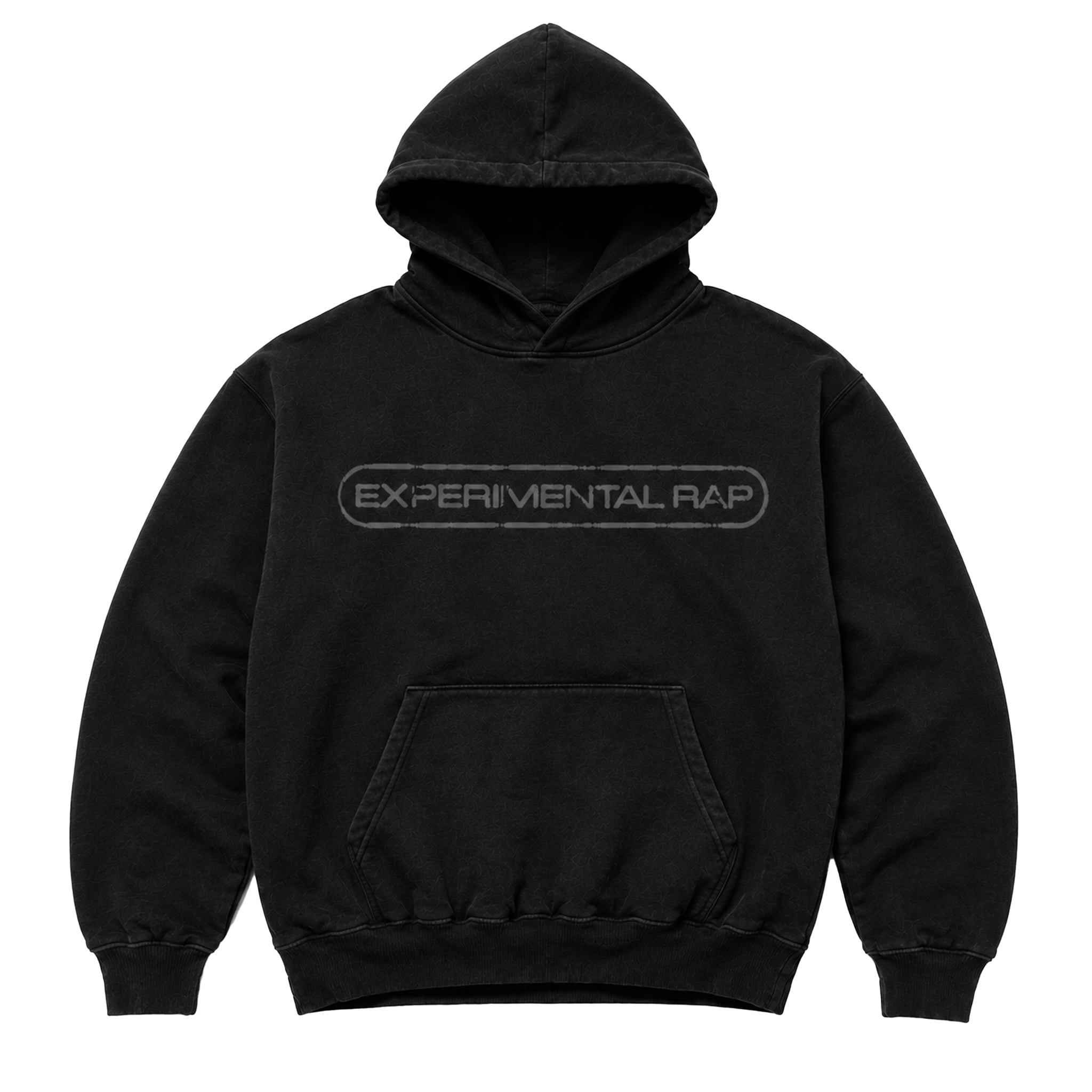 Experimental Rap Logo Hoodie Black