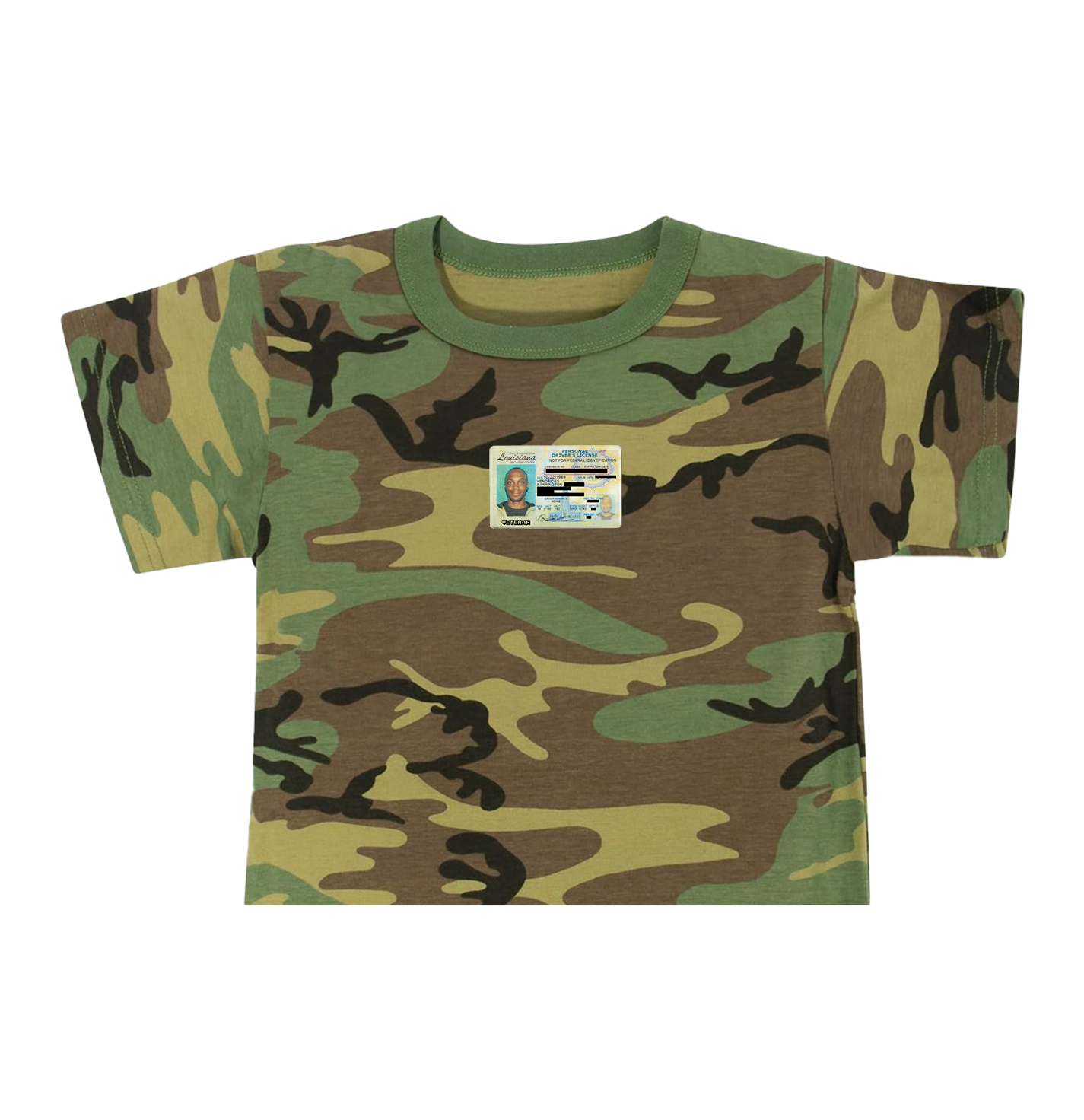 Veteran ID Baby Tee Camo