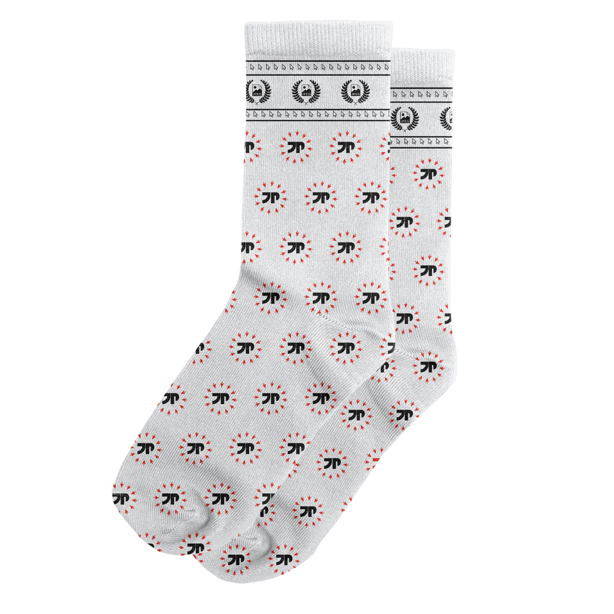 JP Logo Socks (White)