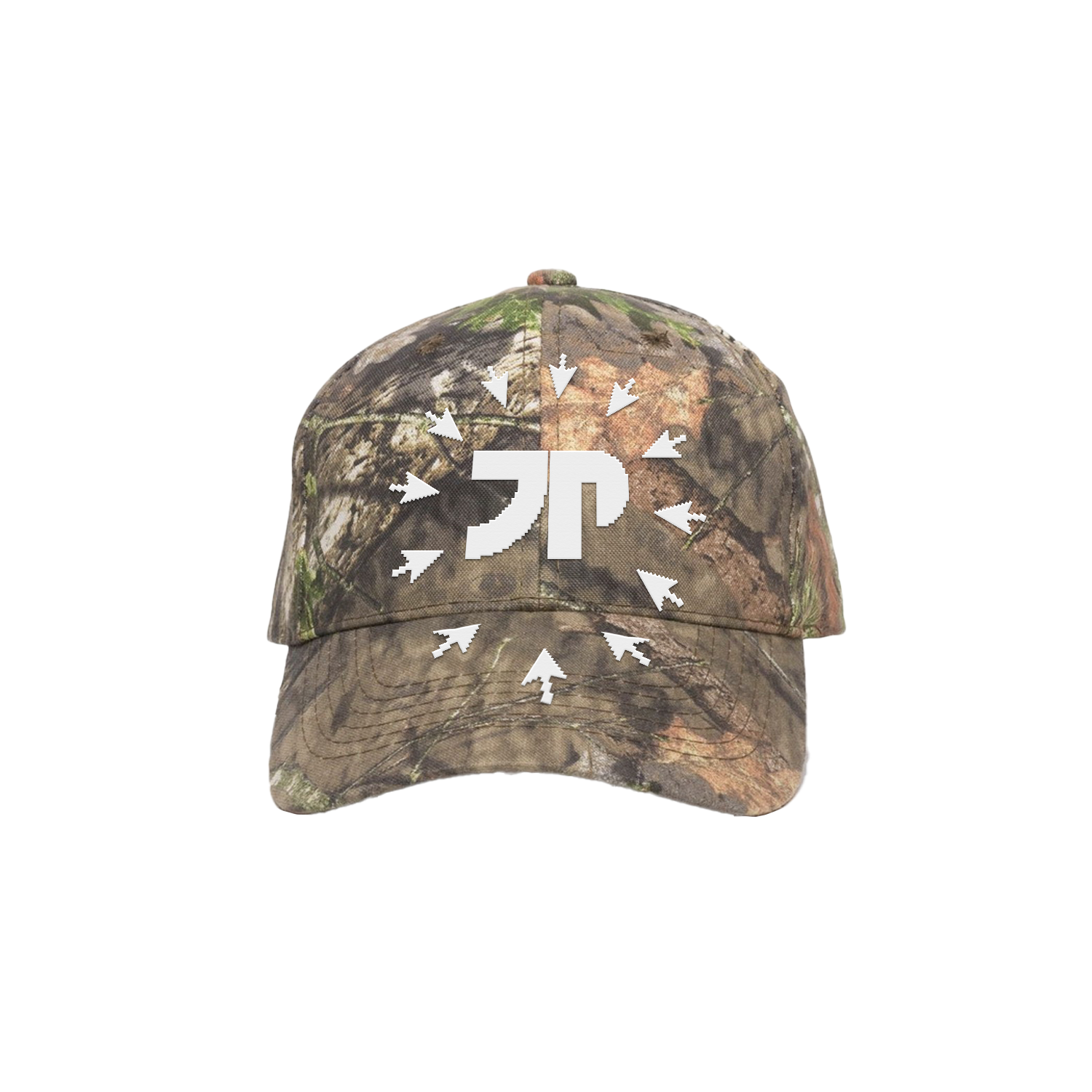 Embroidered Brim Camo Logo Hat