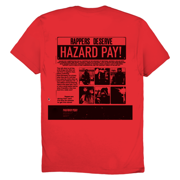 Hazard Pay Tee (Red)