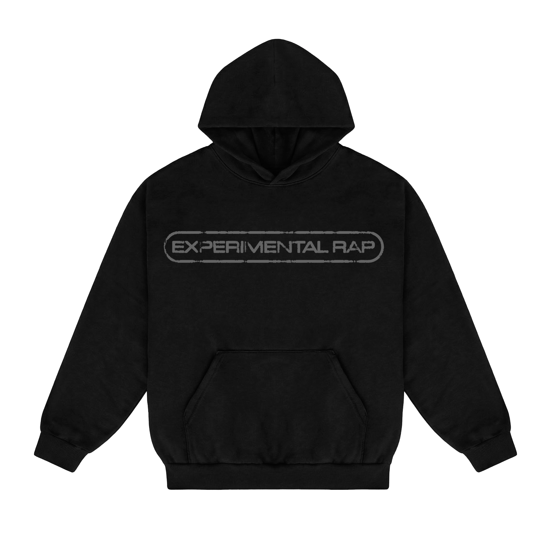 Experimental Rap Logo Hoodie Black