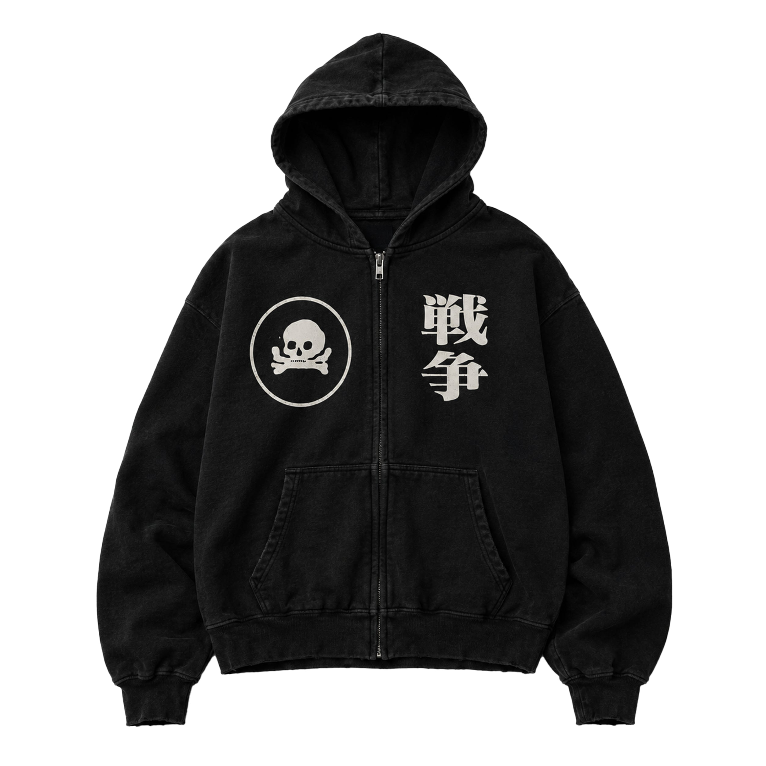Hell Zip Hoodie Black