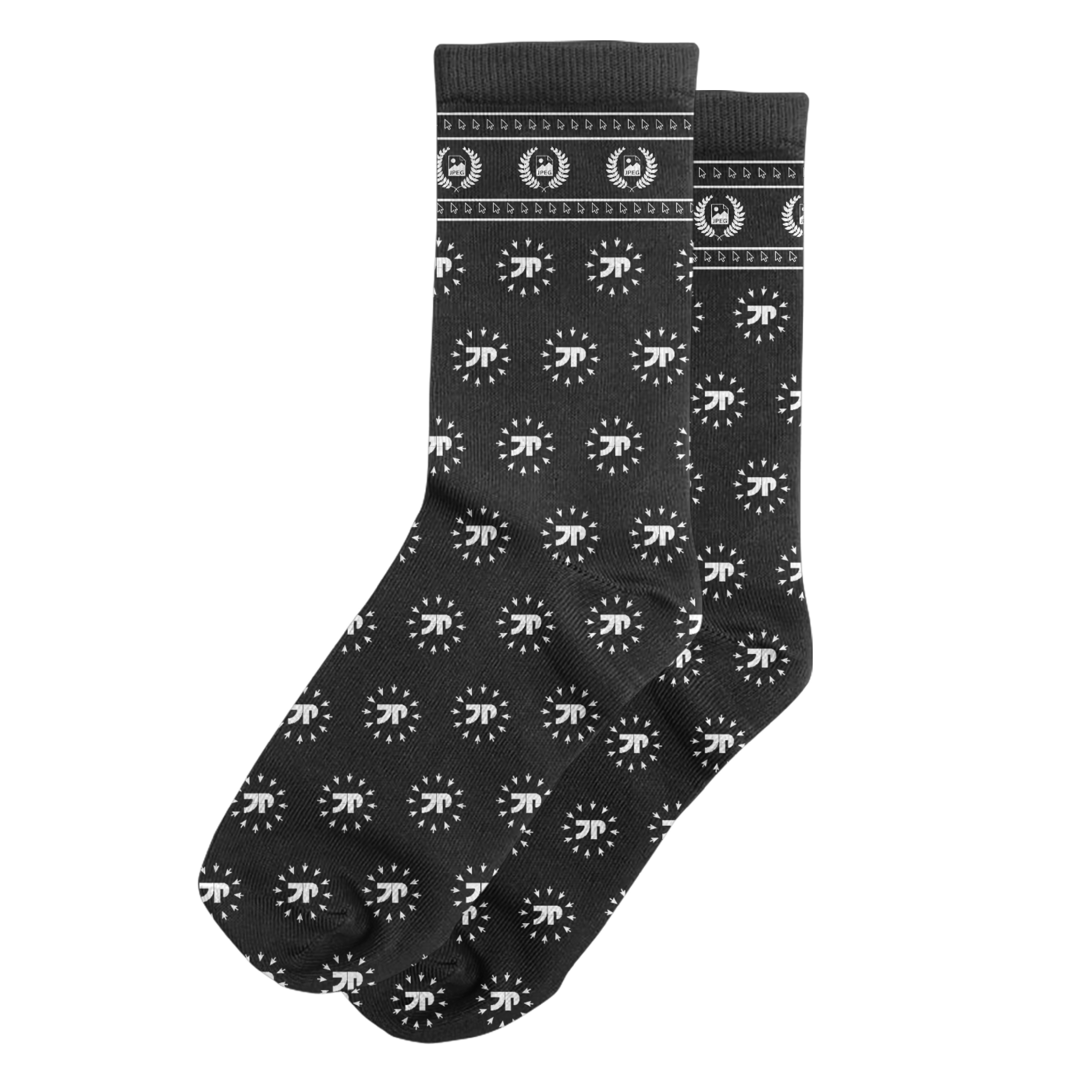 Crest Socks (Black)